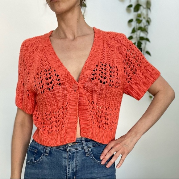 H&M Coral Knit Crop Top - Picture 4 of 5